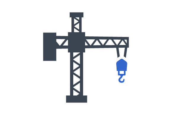 Enhance Your Design Projects with the Tower Crane Icon