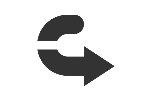 U Turn Right Icon: A Versatile and Stylish Design Element