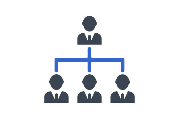 Understanding Employee Structure Icons and Beautifully Designed Glyph Icons